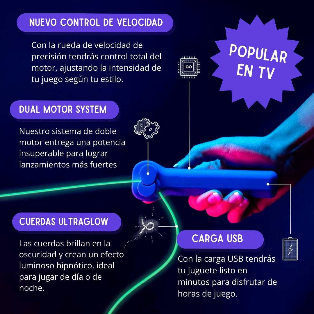 Miniatura 5 de JUGUETE LANZA CUERDA VOLADOR INTERACTIVO
